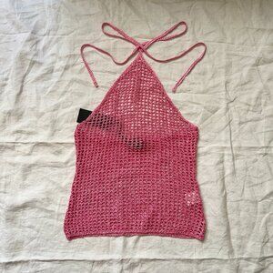NBD Saira knit halter top
